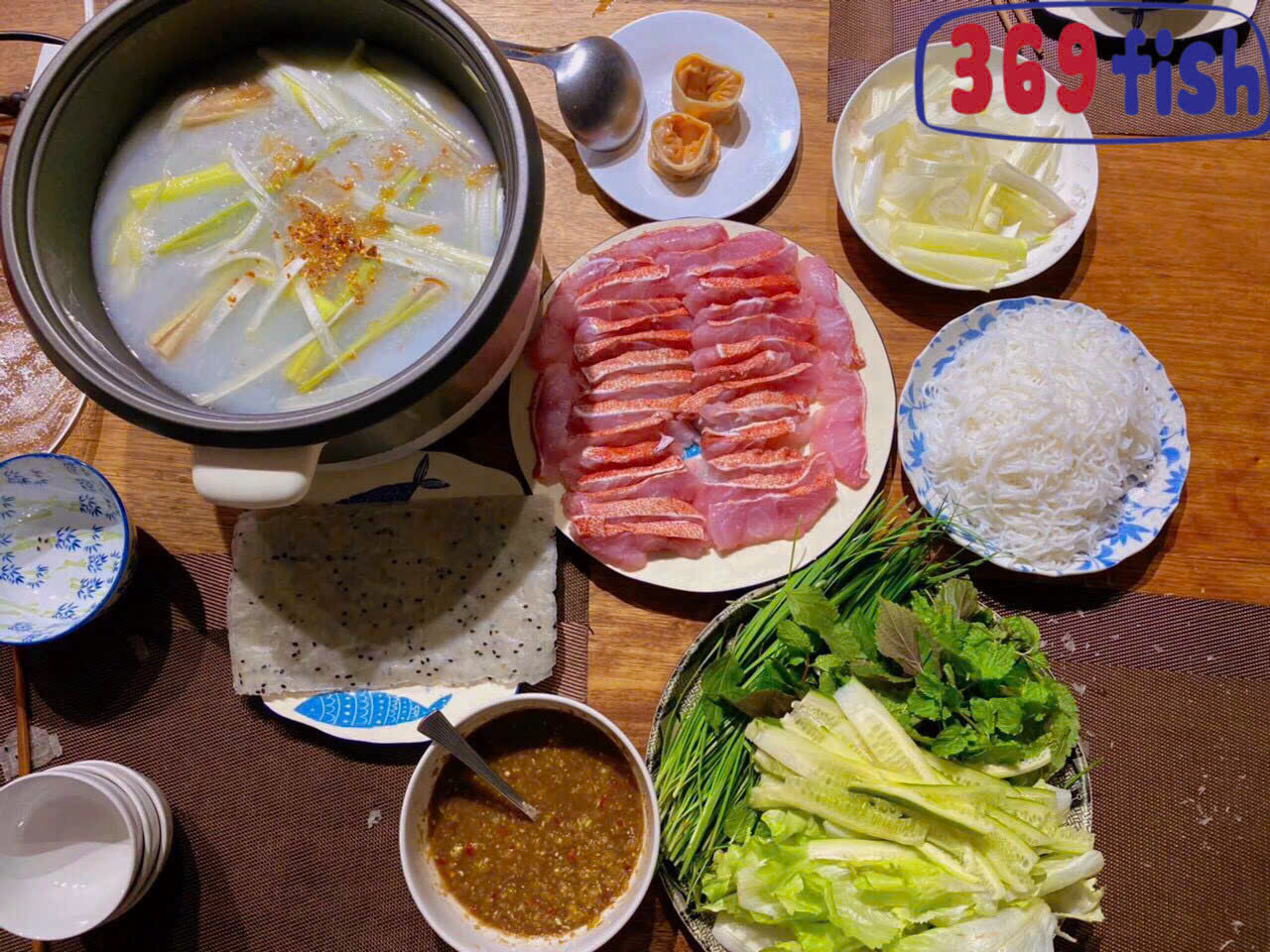 Cá mú đỏ phi lê thả lẩu chua siêu ngon