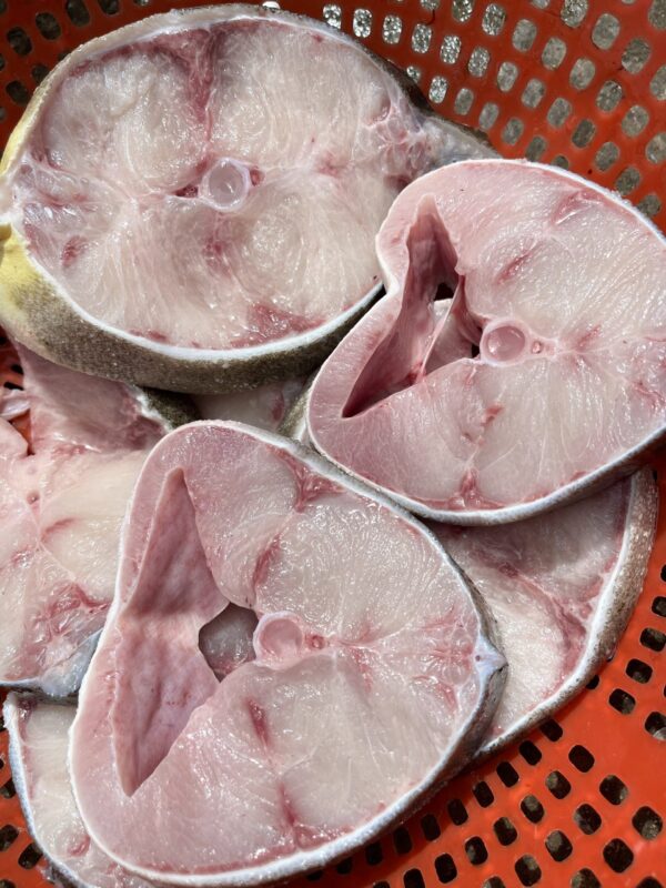 Cobia is one of the fatty fish species and is considered one of the best fish for grilling. It is commonly found in the central and southern coastal regions of Vietnam.